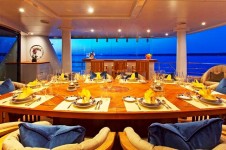 Yacht Imagine - Upper Aft Dining and bar